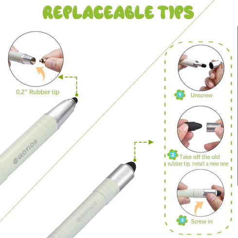 Stylus Pen for Kids Tablet, Easy Grip Stylus Pens Touch Screens Pencil for iphone iPad Air Pro Capacitive Stylus Stylist Pen for Chromebook Androi...