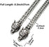 GelConnie Viking Bracelet for Men Thor's Hammer Bracelet Norse Bracelet Viking Arm Rings for Women Stainless Steel Biker Bracelet Viking Dragon Br...