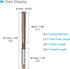 Hand Reamer, 1/4" Cutting Dia. 6 Flutes, High Speed Steel Milling Cutter Tool - / Applications: for Aluminum Plastic Wood Copper...