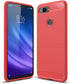 Case Compatible with Cellphone Xiaomi Mi 8 Lite Case, Carbon Fiber Shock Absorption Slim Case Compatible with Cellphone Xiaomi Mi 8 Lite (Red)...