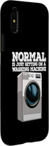 iPhone X/XS Mormal Is Sitting On Laundry Funny Women Washing Machine Case...