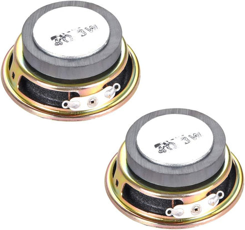 uxcell 3W 4 Ohm DIY Speaker 50mm Round Shape Replacement Loudspeaker 2pcs...