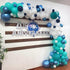 Teal Balloon Garland Arch Kit, Navy Blue Light Blue Teal White Turquoise Aqua Latex Balloons Garland Kit for Boys Girls Women Bridal Baby Shower O...