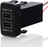 QC3.0 Dual USB Power Socket, Quick Charge Car Charger USB Adapter for Smart Phone PDA Android GPS Use for Toyota VIGO......