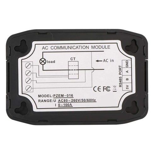 AC Current Voltage Power Energy Frequency Power Factor Communication Module Meter 100A Ammeter Voltmeter Multimeter Voltage Current Power Factor F...