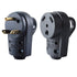 Wadoy 30 Amp RV Male and Female Plug Set with Handle - Camper Receptacle Electrical Adapter 55245 (Black, 30 Amp)...