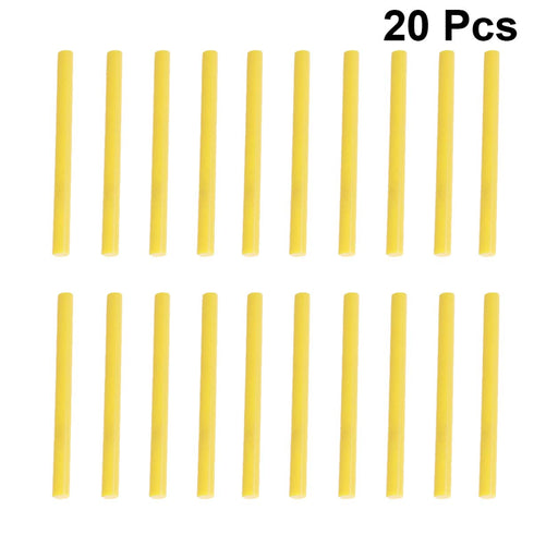 EXCEART 20pcs Hot Glue Sticks Mini Glue Sticks Colored Hot Glue Sticks for Arts Crafts (Yellow)...
