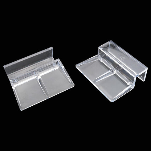 10PCS Acrylic Aquarium Lid Clip 12mm Fish Tank Lid Bracket Frameless Tank Lid Clip Support Stand for Various Open Fish Tanks Planted Tanks Pet Gla...
