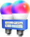 meross Smart LED Light Bulb, Smart WiFi LED Bulbs Compatible with Apple HomeKit, Siri, Alexa, Google Home & SmartThings, Dimmable E26 Multicolor 2...