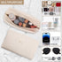 Makeup Bags for Women, PU Leather Portable Waterproof Cosmetic Bag, Multifunctional Toiletry Bag Sanitary Napkin Organizer Skincare Bag, Daily Use...