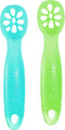 ChooMee FlexiDip Silicone Baby Learning Utensil | 4 Months + Baby Led Weaning | Flat Head Spoon with Firm Handle | Designed in USA, BPA Free, Prem...