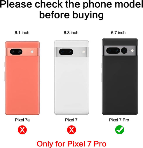 2 PCS for ASDAWN Back Rear Camera Lens Glass Replacement for Google Pixel 7 Pro 6.7 Incheswith Pre-Installed Adhesive, Pixel 7 Pro Back camera Len...