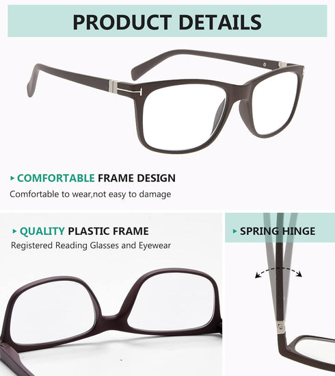 Eyekepper Transition Reading Glasses Photochromic Readers Men Women +3.50...