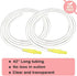 Pump in Style Tubing x4, Spare and Replacement Tubing Compatible with Medela Pump in Style Advanced Breast Pump - BPA Free (4 pc)...