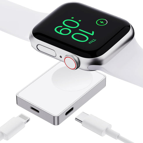 Apple Watch Charger, Portable iWatch Fast Charger, Magnetic Wireless Travel Charging Dock with Keychain for Apple Watch 9 8 7 6 5 SE 4 3 Ultra 1 2...