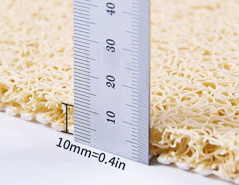 Anti Slip Shower Mat, Soft Textured Bath Mat, Easy Drain Non Slip Comfort Bathtub Mats, Quick Drying PVC Loofah Bathroom Mats, Phthalate Free (15....
