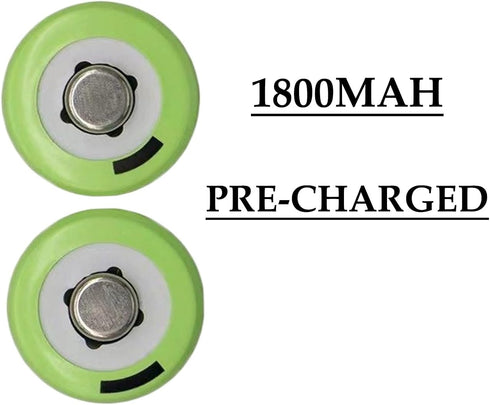 12 Count Ni-MH AA 1800mAh Rechargeable Batteries 1.2V Double A Batteries Precharged for Garden Landscaping Outdoor Solar Lights, String Lights, Pa...