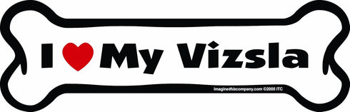 Imagine This Company I Love My Breed Bone Shaped Pet Magnet; Removable Magnets for Cars, Fridges, Lockers & More, Stylish Pet Inspired Car Accesso...