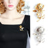Women's Crystal Pearl Flower Brooches Elegant Enamel Rhinestone Floral Statement Brooch Pins Fashion Jewelry Accessories for Women Gift Gold...