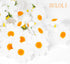 SULOLI 100 Pack Easter Fabric Decorative Daisies Flower Spring for Easter Bonnet Craft Decorations(White)...