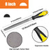 Metal File Set, 3 Pieces 8 Inch Carbon Steel Hardened Alloy Strength Steel includes Flat/Half-Round/Round for Metal, Wood, Plastic Work Tools...