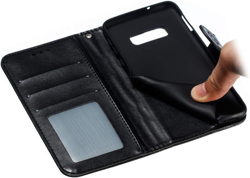 LEECOCO for Galaxy S10e Case Mandala Embossing Luxury PU Leather Flip Notebook Wallet Bookstyle Magnetic Stand Card Slot Folio Bumper Protection C...