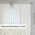HLC.ME Ivory Sheer Voile Window Treatment Rod Pocket Curtain Panels for Bedroom, Kitchen, and Living Room (54 x 72 inches Long, Set of 2)...