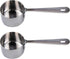 Honey Bear Kitchen 1/4 Cup 60 ml Leave-in Measuring Scoop Cups v2, Polished Stainless Steel (Set of 2)...