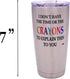 Rogue River Tactical Funny Travel Tumbler Mug - I Don't Have the Time or The Crayons to Explain This to You Mug, Work Gift for Boss, Manager or Su...