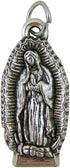 Religious Silver Toned Base Assorted Devotional Charm Pendant Medal, 7/8 Inch, Set of 6...