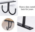 Mocoum Under Cabinet Mug Rack, Rustic Mug Organizer Rack Cup Holder Under Shelf Hanging Hooks Rack for Mugs, Coffee Cups and Kitchen Utensils Disp...