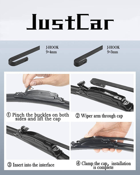 3 wipers Replacement for 2015 2016 2017 2018 2019 2020 2021 Nissan Rogue, Windshield Wiper Blades Original Equipment Replacement - 26"/17"/12L" (S...