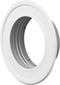 4" Inch Pipe Collar Ducting Finishing Rosette Duct Metal Ceiling Valve/Vent Flange Hose Spigot Tube End (Steel, 4")...
