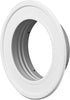 4" Inch Pipe Collar Ducting Finishing Rosette Duct Metal Ceiling Valve/Vent Flange Hose Spigot Tube End (Steel, 4")...