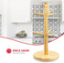 Home Basics Bamboo Mug Tree, Holds Up to 6 Coffee Cups, Free Standing, Circular Base, Kitchen Countertop, Beige (1)...
