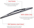 OTUAYAUTO Rear Windshield Wiper Arm Blade Set, Replacement for Jeep Liberty 2008-2012 Vehicles - Replacement OEM 68034341AD...