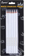 Dyvicl White Charcoal Pencils Drawing Set, 6 Pcs Sketch Highlight Pencil Hard Charcoal White Pencils for Drawing, Sketching, Shading, Blending...