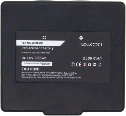 68300900 Battery 2500mAh 3.6V Replacement Battery for Hetronic 68300600 68300900 KH68300990 Abitron KH68300990.A...