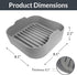 Silicone Air fryer Liners Square, Reusable Airfryer Basket, 6 Quart Air Fryer Inserts, Air Fryer Oven, Microwave Tray Pots, Air Fryer Rubber Acces...