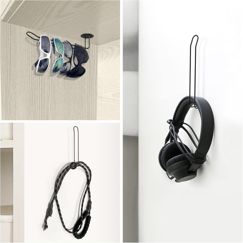 4 Pack Stainless Steel Hat Organizer for Baseball Caps, 8" Hat Rack, Space Saving Hat Holder, Multifunctional Hat Hooks with Modernist Design for ...