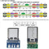 10PCS USB 3.1 Type C Connector 24 Pins Male Plug Socket Receptacle Adapter to Solder Wire & Cable 24P PCB Board Support Module...
