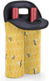 2 Bottle Wine Carrier Tote Bag Cute Bees Insulated Neoprene Portable Bottle Holder Great Gift for Wine Lover, Great for Picnics Travel BYOB, Outdo...
