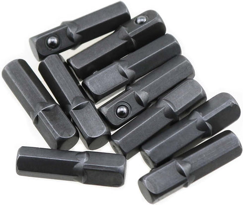 10PCS Power Tool Replacement Part 1/4 Inch Hex Shank to Square Impact Socket Adapter Suitable for Drill Driver Socket Driver Electric and Pneumati...