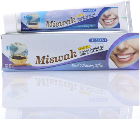 Hemani Meswak Toothpaste 100g I Flouride Free Toothpaste I Natural Toothpaste I Oral and Gym Hygine I AKA as Miswak I Sewak I Peelu I...