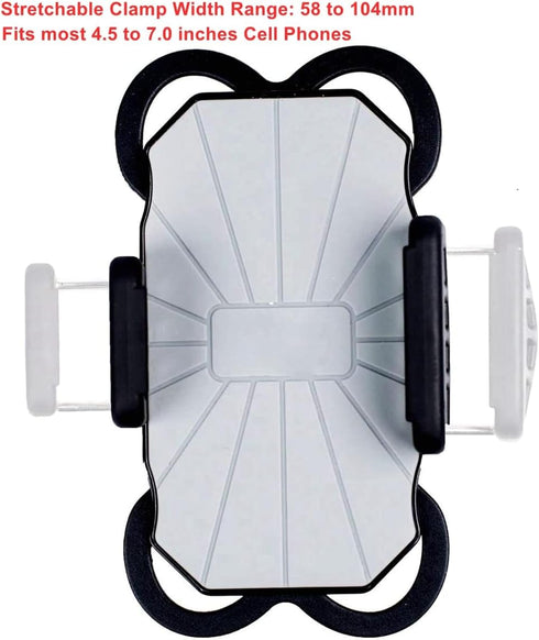 Cell Phone Holder Mount Clip for Golf Cart,Golf Pull Push Cart,Music Microphone Mic Stand,Bike/Scooter,Stroller,Wheelchair Walker,Boat,Adjustable ...