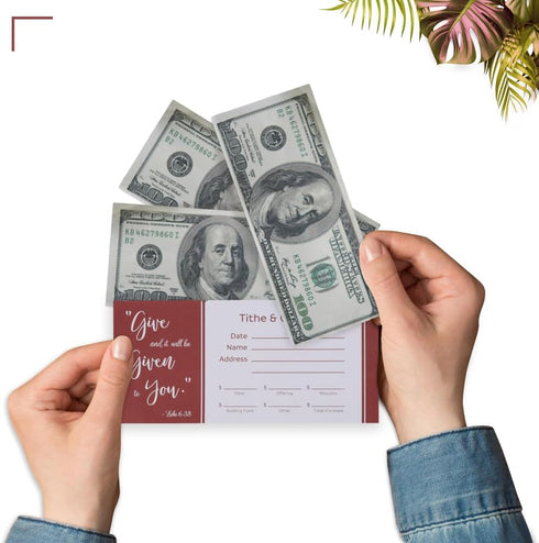 Swanson Christian Products Cash Envelopes For Tithes And Offering Church Supplies Pack of 100 - GIVE (NIV Scripture) Tithe Offering Envelopes for ...