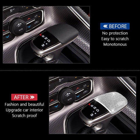 PIFOOG Challenger Accessories for Dodge Charger 2015-2022 Bling Gear Shift Cover Decal Shifter Knob Panel Stickers Car Interior Decoration Crystal...