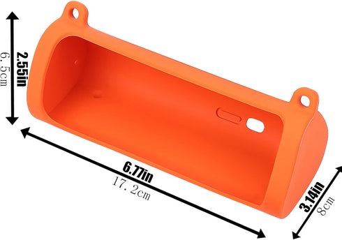 khanka Silicone Case Replacement for Sonos Roam/Sonos Roam 2 Portable Smart Bluetooth Speaker (Orange)...