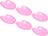 PATIKIL 10 Wells Acrylic Paint Palette, 6 Pack Painting Pallet Holder Oval with Thumb Hole Art Supplies for Painting Drawing, Pink...