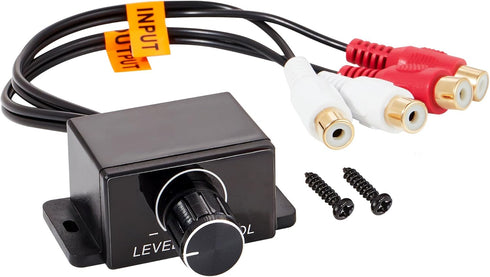 Universal Car Amplifier RCA Level Controller, Car Audio Bass Control Knob, Sub Amp Volume Control Cable for Car, Motorcycle, Speakers, Home Theate...